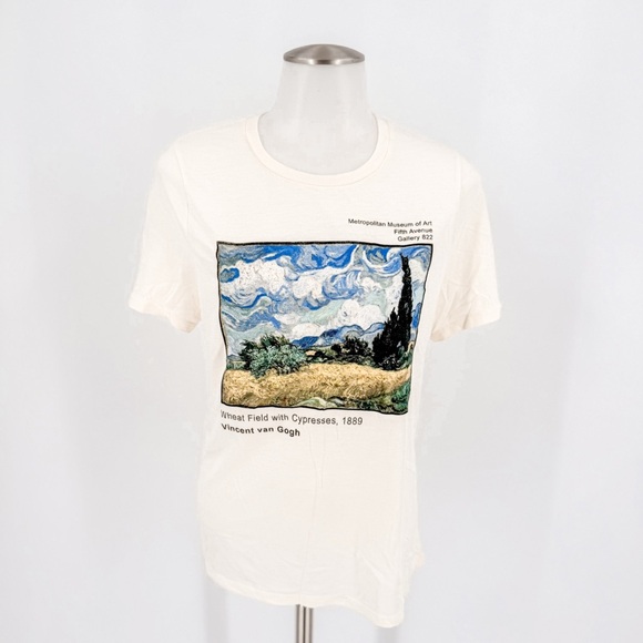 knitswell Tops - Swell Cream Van Gogh Art Tee